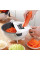 Овочерізка багатофункціональна Basket Vegetable Cutter з контейнером, кухонна тертка з насадками для нарізання овочів