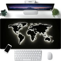 Килимок для миші великий HP227-мапа світу, ігровий килимок для комп'ютера та ноутбука