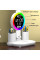 Настольная лампа KRX-104 RGB аккумуляторная с вентилятором 4 плафона и часами