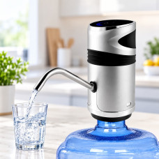 Автоматична помпа для води Water Dispenser XL-129 з акумулятором і сенсорним керуванням, срібляста