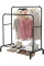 Подвійна підлогова вішалка Double Floor Hanger 110×54 см із полицею для взуття