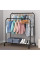 Подвійна підлогова вішалка Double Floor Hanger 110×54 см із полицею для взуття