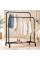 Подвійна підлогова вішалка Double Floor Hanger 110×54 см із полицею для взуття
