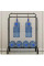 Подвійна підлогова вішалка Double Floor Hanger 110×54 см із полицею для взуття