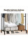 Подвійна підлогова вішалка Double Floor Hanger 110×54 см із полицею для взуття