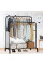 Подвійна підлогова вішалка Double Floor Hanger 110×54 см із полицею для взуття