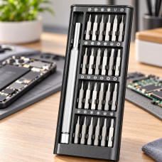 Набір прецизійних викруток 25 в 1 Torx Hex DIY з магнітними бітами та кейсом