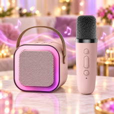 Дитячий караоке-набір K1 з портативною Bluetooth-колонкою, бездротовим мікрофоном і RGB-підсвіткою