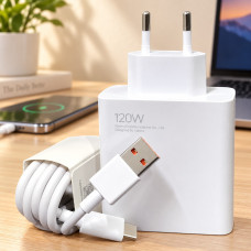 Мережевий зарядний пристрій USB 120 Вт із швидким заряджанням QC 3.0 та кабелем