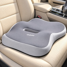 Ортопедична подушка для сидіння Memory Foam 40 × 34 × 8 см із вирізом для куприка, до 120 кг