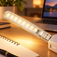Компактна USB-лампа USB-8LED на 8 світлодіодів із нейтральним білим світлом 4000 К