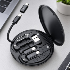 Портативний набір адаптерів USB Type C Lightning Micro USB з TF та SIM слотами і підставкою для смартфона