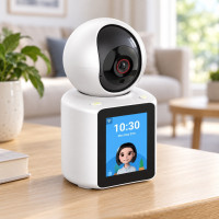 Настільна Wi Fi камера відеоняня ICSEE V1 20C 3 Мп з двостороннім зв'язком та підтримкою microSD