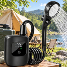 Портативний душ Electric Outdoor Shower з акумулятором 2400 мА·год LED дисплеєм температури та USB Type C