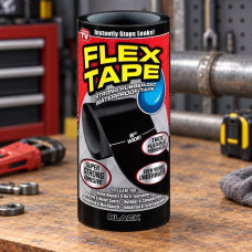 Водонепроникна ремонтна клейка стрічка Fast Tape Flex Tape 20 × 150 см чорна