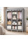 Шафа тканинна Storage Wardrobe 88130 складана 3 секції 8 полиць для одягу взуття та речей